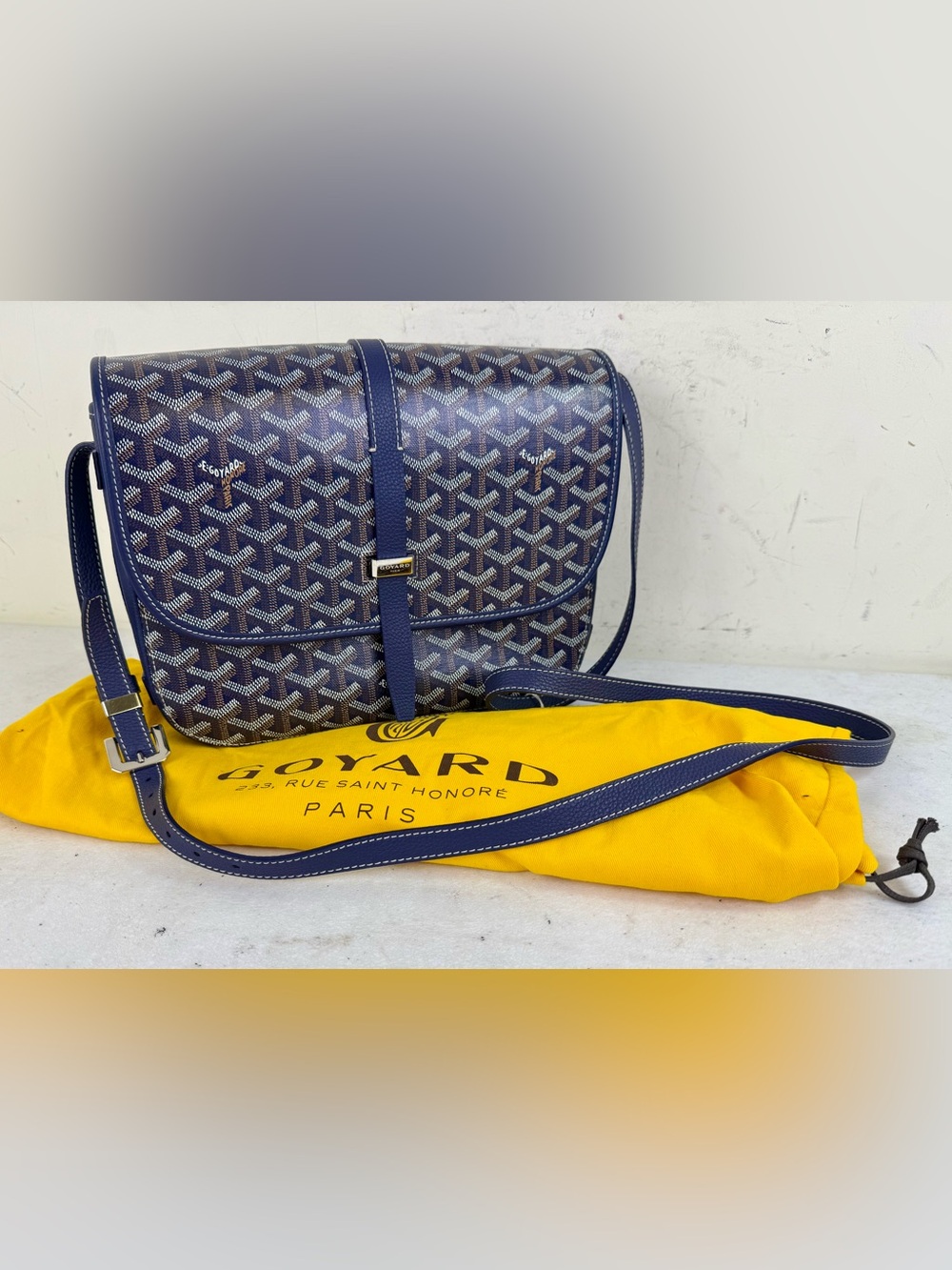 GOYARD BELVEDERE MM BAG IN BLUE - Picture 7 of 12